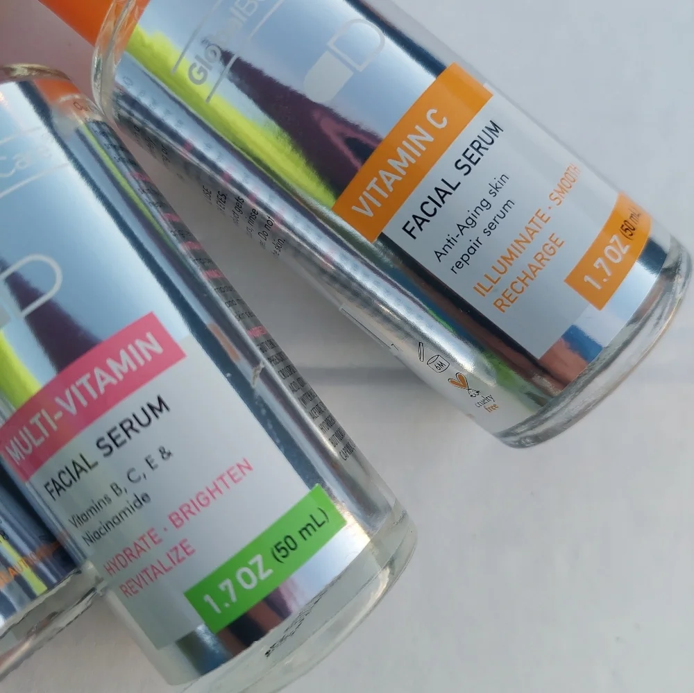 4 Facial Serum Multi Vitamin B C E Serums Anti Aging 1.7 Oz Global Beauty